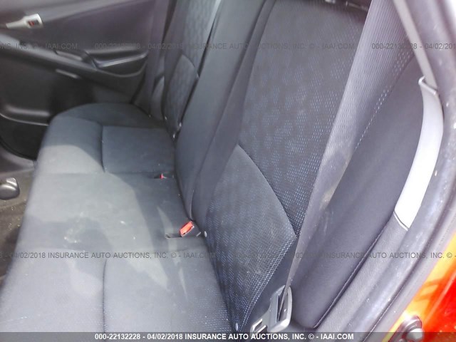 2T1KU40E29C045685 - 2009 TOYOTA COROLLA MATRIX  RED photo 8