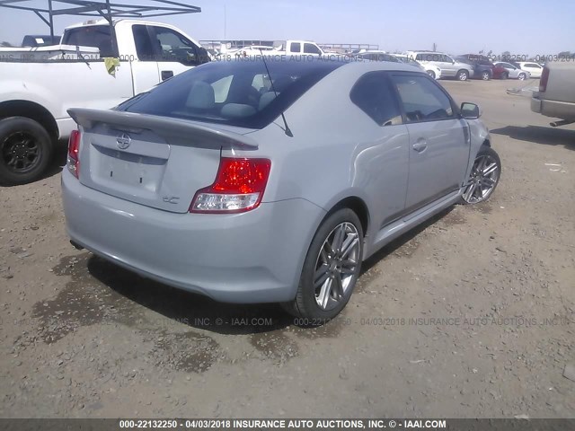 JTKJF5C78C3036927 - 2012 TOYOTA SCION TC 灰色 照片 4