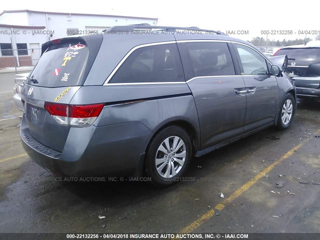 5FNRL5H66EB012747 - 2014 HONDA ODYSSEY EXL ნაცრისფერი ფოტო 4
