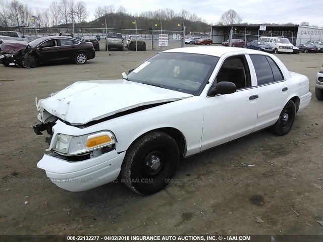 2FAFP71W82X118292 - 2002 FORD CROWN VICTORIA POLICE INTERCEPTOR WHITE photo 2