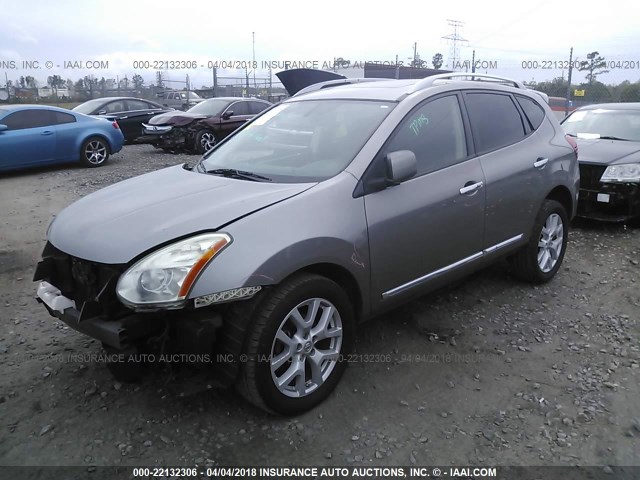 JN8AS5MT0BW569001 - 2011 NISSAN ROGUE S/SV/KROM GRAY photo 2