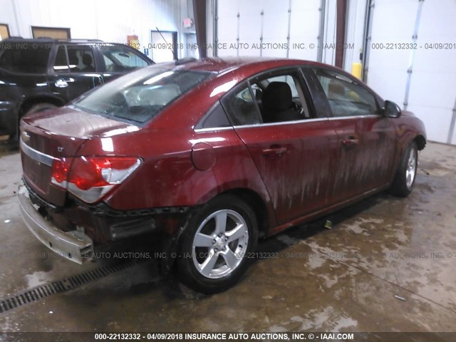 1G1PE5SB4G7215998 - 2016 CHEVROLET CRUZE LIMITED LT RED photo 4