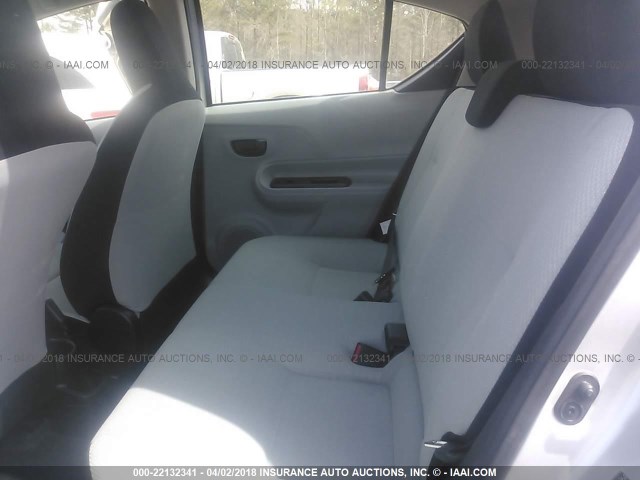 JTDKDTB39E1559764 - 2014 TOYOTA PRIUS C SILVER photo 8