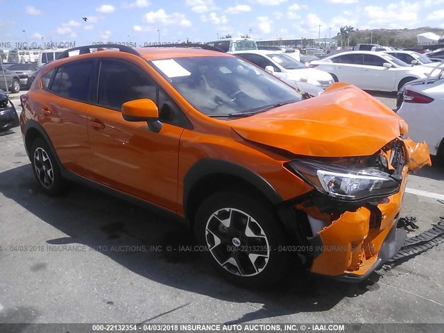 JF2GTABC3JH208073 - 2018 SUBARU CROSSTREK PREMIUM ORANGE photo 1