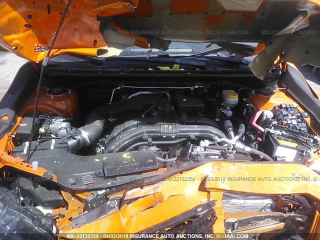 JF2GTABC3JH208073 - 2018 SUBARU CROSSTREK PREMIUM ORANGE photo 10