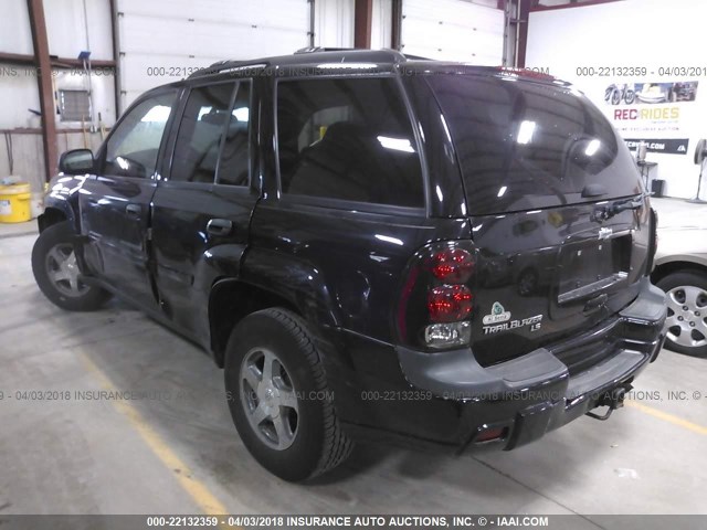 1GNDS13S862242098 - 2006 CHEVROLET TRAILBLAZER LS/LT BLACK photo 3