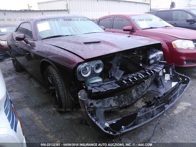 2C3CDZAG7JH178037 - 2018 DODGE CHALLENGER SXT MAROON photo 1