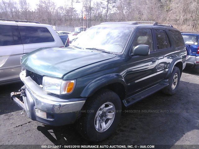 JT3HN86R1Y0283971 - 2000 TOYOTA 4RUNNER SR5 GREEN photo 2