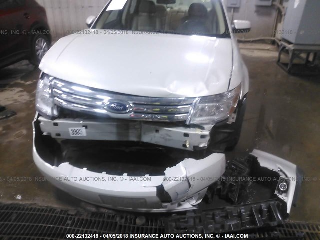 1FAHP24W08G105350 - 2008 FORD TAURUS SEL WHITE photo 6