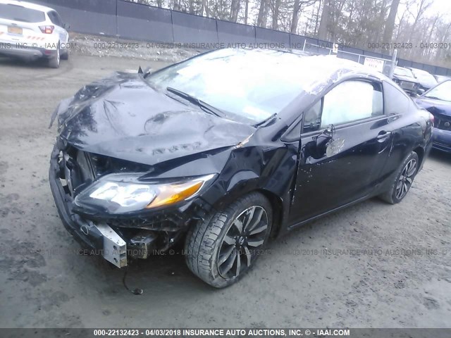 2HGFG3B0XEH517461 - 2014 HONDA CIVIC EXL BLACK photo 2