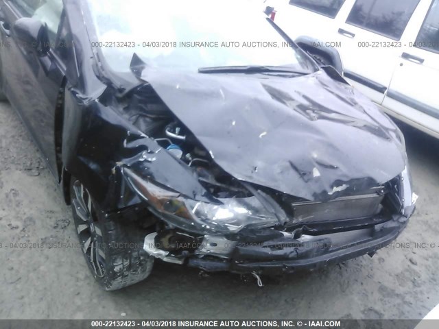 2HGFG3B0XEH517461 - 2014 HONDA CIVIC EXL BLACK photo 6