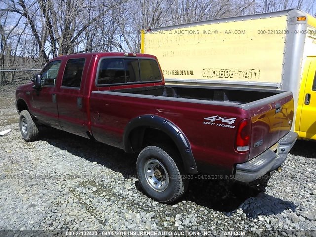 1FTSW31F82EB68499 - 2002 FORD F350 SRW SUPER DUTY RED photo 3