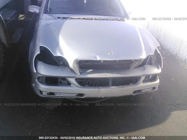 WDBRF52H16F784960 - 2006 MERCEDES-BENZ C GENERATION 2006 230 SILVER photo 6