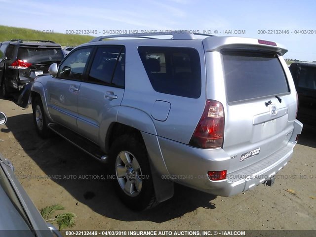 JTEBT17R330001394 - 2003 TOYOTA 4RUNNER LIMITED SILVER photo 3