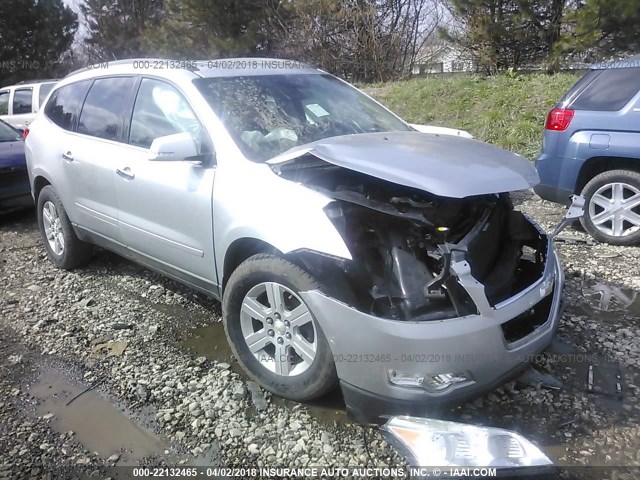 1GNKVJED7CJ143030 - 2012 CHEVROLET TRAVERSE LT SILVER photo 1