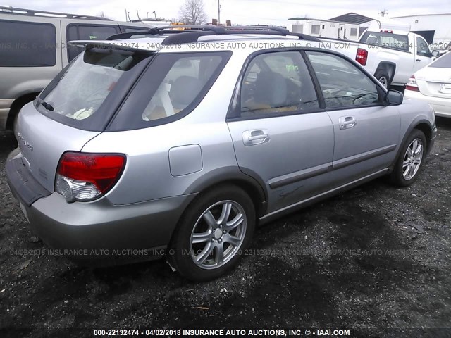 JF1GG68515H804075 - 2005 SUBARU IMPREZA OUTBACK SPORT/OUTBACK SPC SILVER photo 4