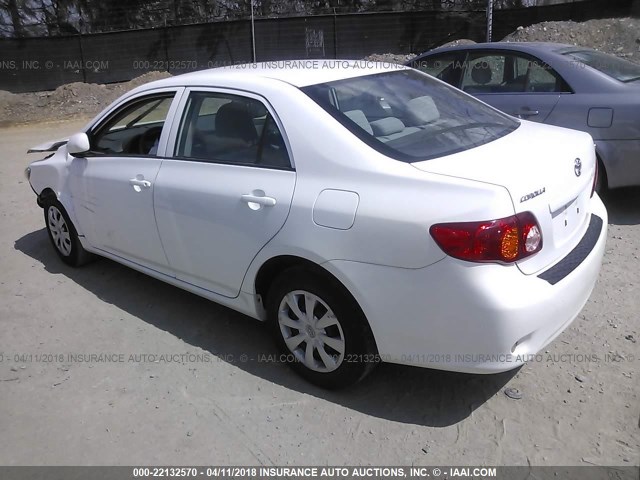 2T1BU4EE0AC271883 - 2010 TOYOTA COROLLA S/LE/XLE WHITE photo 3