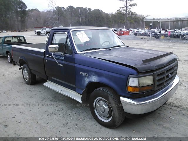 1FTEF25H2SNB64726 - 1995 FORD F250 BLUE photo 1