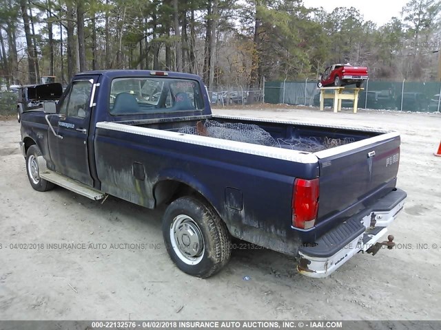 1FTEF25H2SNB64726 - 1995 FORD F250 BLUE photo 3