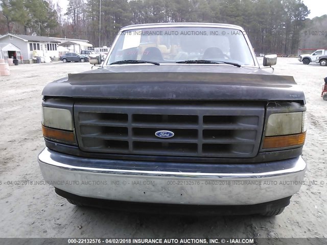 1FTEF25H2SNB64726 - 1995 FORD F250 BLUE photo 6