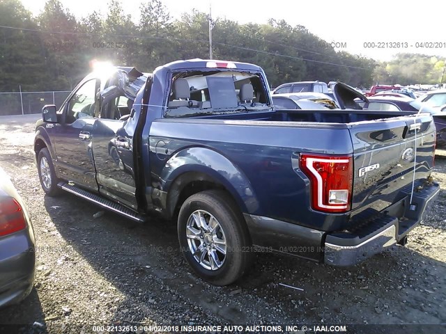 1FTEW1CP7HFA31001 - 2017 FORD F150 SUPERCREW BLUE photo 6