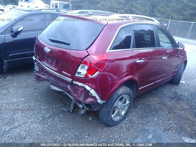 3GNAL3EK5ES537042 - 2014 CHEVROLET CAPTIVA LT RED photo 4