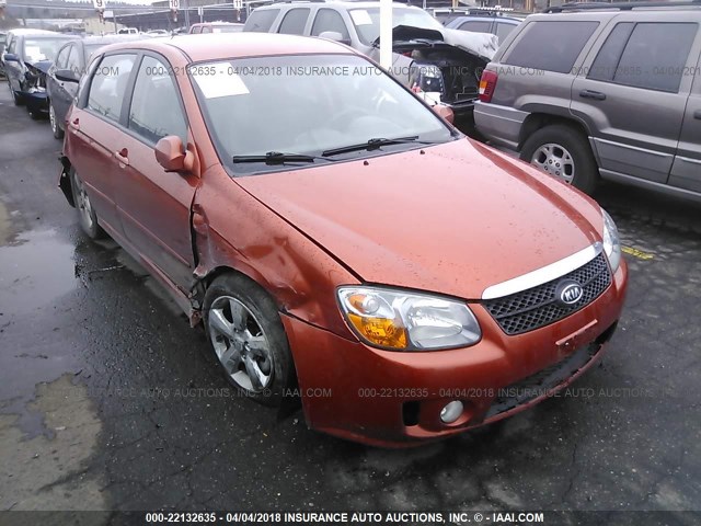 KNAFE161175005039 - 2007 KIA SPECTRA5 SX ORANGE photo 1