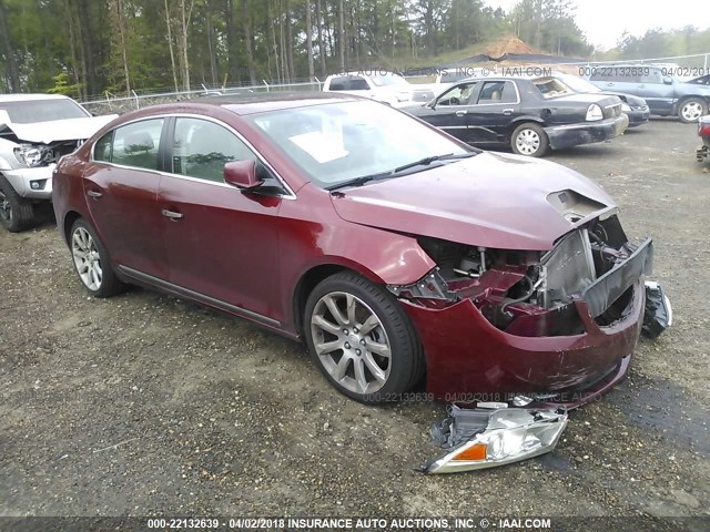 1G4GE5EDXBF277520 - 2011 BUICK LACROSSE CXS MAROON photo 1