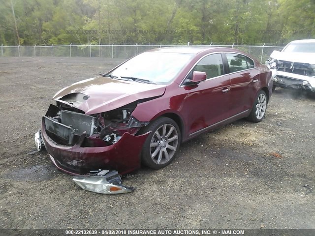 1G4GE5EDXBF277520 - 2011 BUICK LACROSSE CXS MAROON photo 2