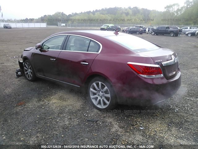 1G4GE5EDXBF277520 - 2011 BUICK LACROSSE CXS MAROON photo 3