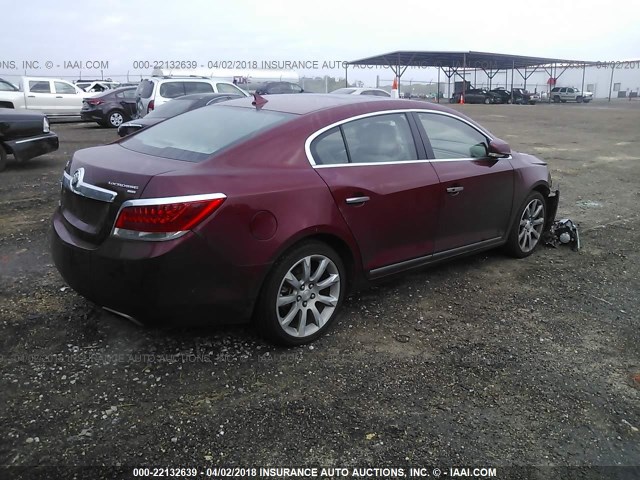 1G4GE5EDXBF277520 - 2011 BUICK LACROSSE CXS MAROON photo 4