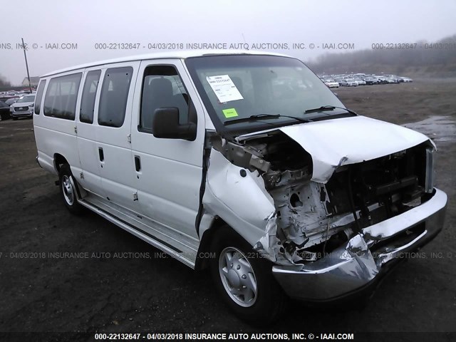 1FBSS31LX9DA63453 - 2009 FORD ECONOLINE E350 SUPER DUTY WAGON WHITE photo 1