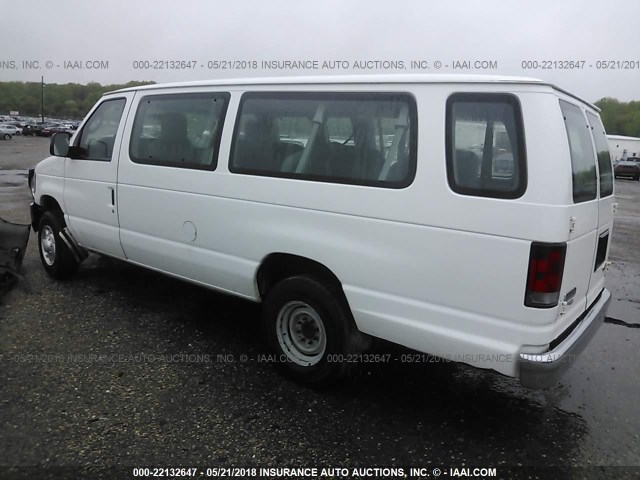 1FBSS31LX9DA63453 - 2009 FORD ECONOLINE E350 SUPER DUTY WAGON WHITE photo 3