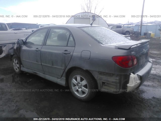 1NXBR32E25Z491255 - 2005 TOYOTA COROLLA CE/LE/S GRAY photo 3