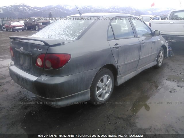 1NXBR32E25Z491255 - 2005 TOYOTA COROLLA CE/LE/S GRAY photo 4