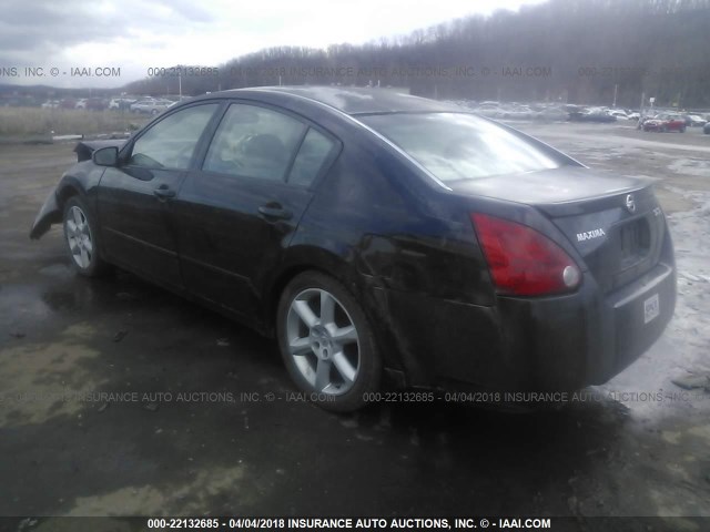 1N4BA41E74C887016 - 2004 NISSAN MAXIMA SE/SL BLACK photo 3