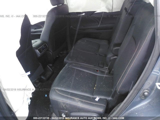 5TDJKRFH0GS255044 - 2016 TOYOTA HIGHLANDER XLE ლურჯი ფოტო 8