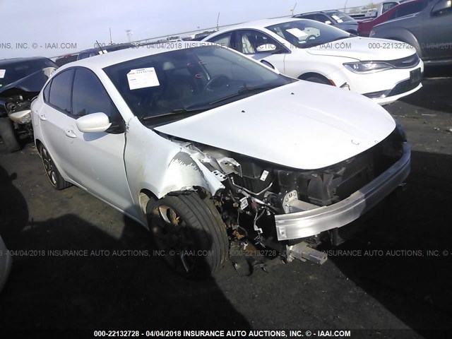 1C3CDFAA7GD530730 - 2016 DODGE DART SE WHITE photo 1