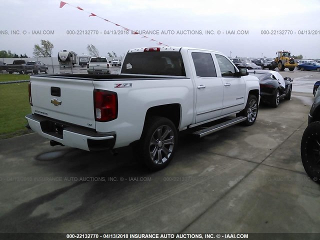 3GCUKSECXGG232735 - 2016 CHEVROLET SILVERADO K1500 LTZ WHITE photo 4