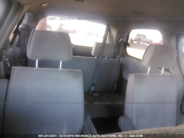 5N1BV28U95N132175 - 2005 NISSAN QUEST S/SE/SL SILVER photo 8