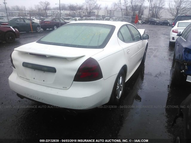 2G2WS522351204355 - 2005 PONTIAC GRAND PRIX GT WHITE photo 4