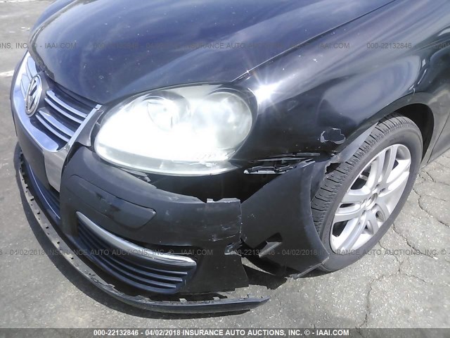 3VWEF71K47M068075 - 2007 VOLKSWAGEN JETTA WOLFSBURG 黑色 照片 6