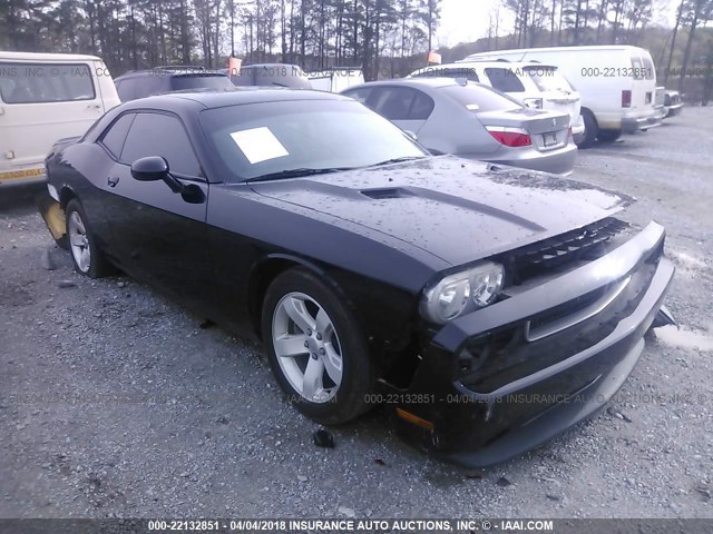 2C3CDYAG8CH133721 - 2012 DODGE CHALLENGER SXT BLACK photo 1