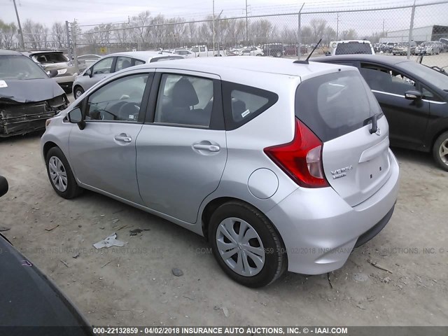 3N1CE2CP2JL351762 - 2018 NISSAN VERSA NOTE S/S PLUS/SV/SL/SR SILVER photo 3