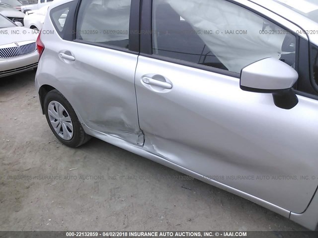 3N1CE2CP2JL351762 - 2018 NISSAN VERSA NOTE S/S PLUS/SV/SL/SR SILVER photo 6