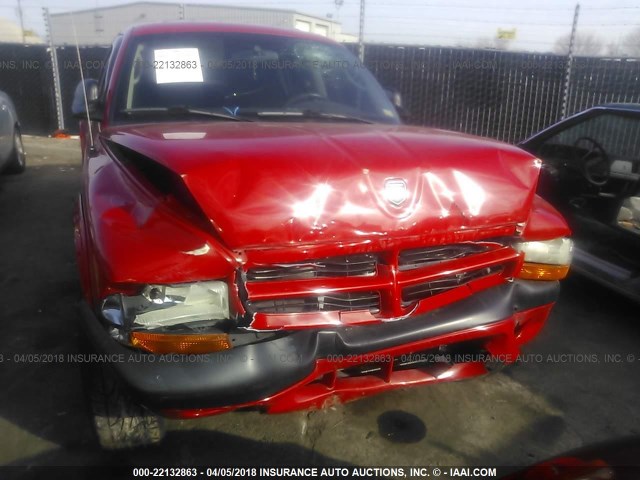 1D7HG38NX3S164600 - 2003 DODGE DAKOTA QUAD SPORT RED photo 6