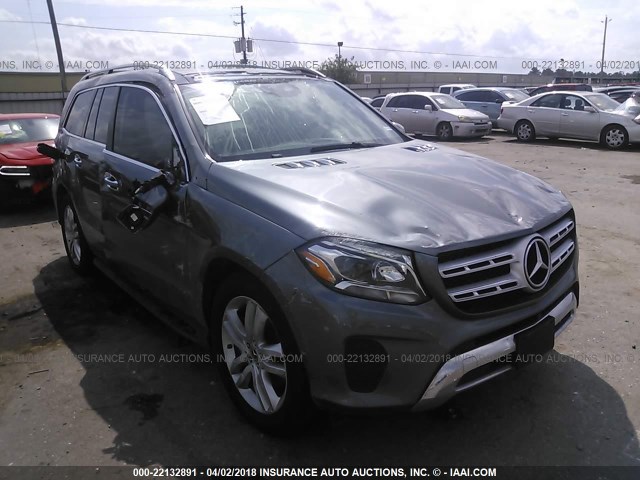 4JGDF6EE6HA922569 - 2017 MERCEDES-BENZ GLS 450 4MATIC GRAY photo 1