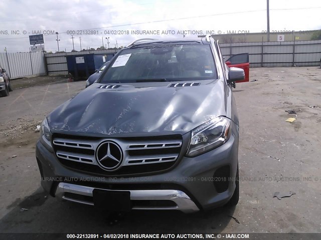 4JGDF6EE6HA922569 - 2017 MERCEDES-BENZ GLS 450 4MATIC GRAY photo 6