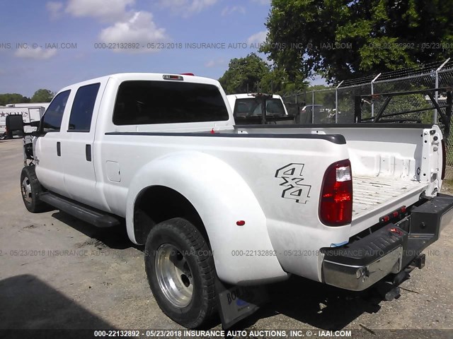 1FT8W3DT7GEB84373 - 2016 FORD F350 4X4 CREWCAB SUPER DUTY WHITE photo 3