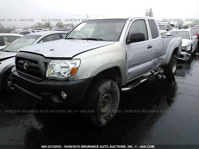 5TEUU42N35Z046192 - 2005 TOYOTA TACOMA ACCESS CAB Күміс фото 2